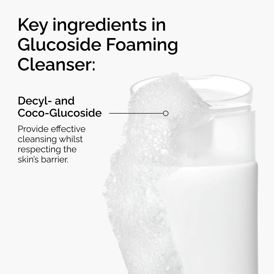 nyd smidig og glødende hud med glucoside foaming cleanser